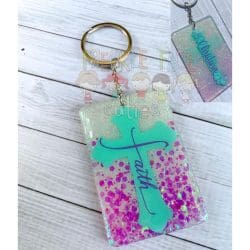 Rectangle – Acrylic Keychain Blank (3"x2") | Optional Sticker or UV DTF - Image 4