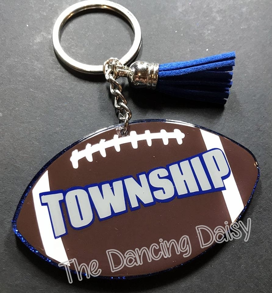 Football – Acrylic Keychain Blank (3") | Optional Sticker or UV DTF - Image 5