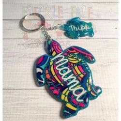Turtle – Acrylic Keychain Blank (3") | Optional Sticker or UV DTF - Image 16