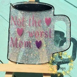 Coffee Mug – Acrylic Keychain Blank (2") | Optional Sticker or UV DTF - Image 8