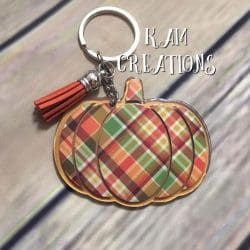 Pumpkin – Acrylic Keychain Blank (3") | Optional Sticker or UV DTF - Image 3