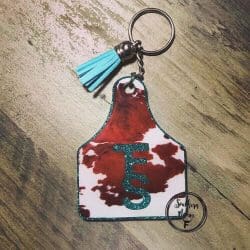 Cattle Tag – Acrylic Keychain Blank (3") | Optional Sticker or UV DTF - Image 17