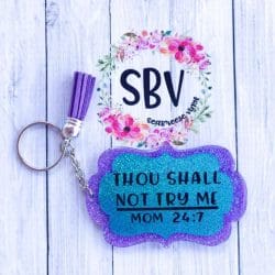 Bracket Frame – Acrylic Keychain Blank (3") | Optional Sticker or UV DTF - Image 3