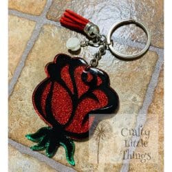Rose – Acrylic Keychain Blank (3") | Optional Sticker or UV DTF - Image 5