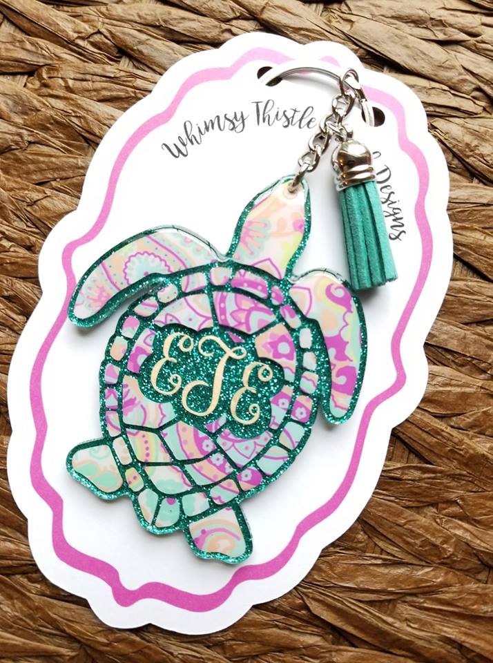 Turtle Acrylic Blank- Sticker- UV DTF (3 inch) - Image 6