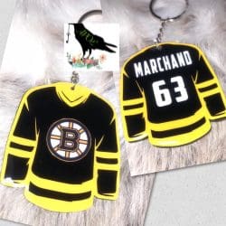 Hockey Jersey – Acrylic Keychain Blank (3") | Optional Sticker or UV DTF - Image 4