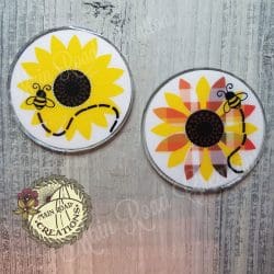 Circle – Acrylic Badge Reel Blank (2") No Hole | Optional Sticker or UV DTF - Image 4