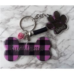 Dog Bone – Acrylic Keychain Blank (3") | Optional Sticker or UV DTF - Image 12