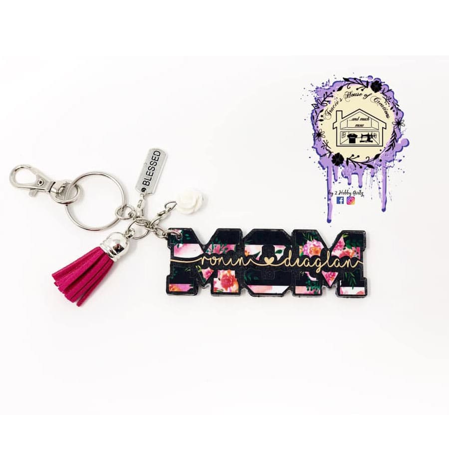 Mom (word) Acrylic Blank- Sticker- UV DTF (3 inch) - Image 14