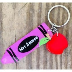 Apple – Acrylic Keychain Blank (3") | Optional Sticker or UV DTF - Image 11