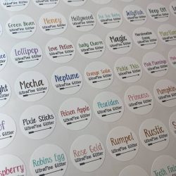 Glitter Labels (ultrafine colors)