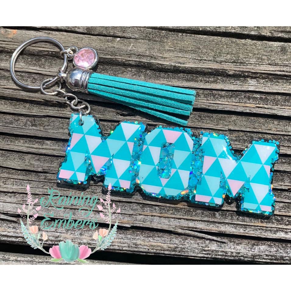 Mom (word) Acrylic Blank- Sticker- UV DTF (3 inch) - Image 15