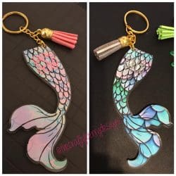 Mermaid Tail acrylic blank (3 inch) - Image 4