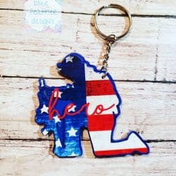 Kneeling Soldier – Acrylic Keychain Blank (3") | Optional Sticker or UV DTF - Image 5