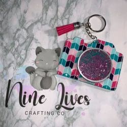Camera – Acrylic Keychain Blank (3") | Optional Sticker or UV DTF - Image 13