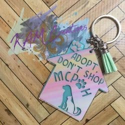 House – Acrylic Badge Reel Blank (2") No Hole | Optional Sticker or UV DTF - Image 5