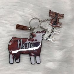 Show Calf Boy – Acrylic Keychain Blank (3") | Optional Sticker or UV DTF - Image 4