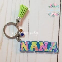 Nana (word) – Acrylic Keychain Blank (3") | Optional Sticker or UV DTF - Image 4