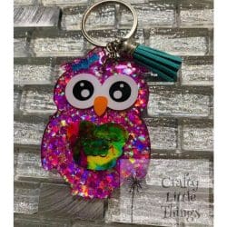 Owl – Acrylic Keychain Blank (3") | Optional Sticker or UV DTF - Image 9