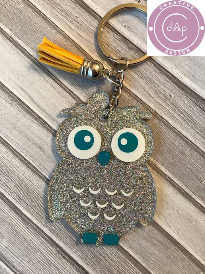 Owl Acrylic Blank- Sticker- UV DTF (3 inch) - Image 3