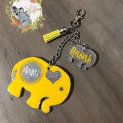 Chubby Elephant – Acrylic Keychain Blank (3") | Optional Sticker or UV DTF - Image 7