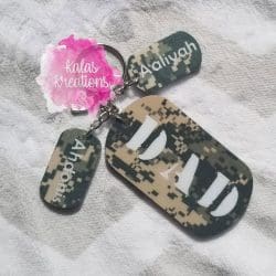 Dog Tag/Pill Shape – Acrylic Keychain Blank (3") | Optional Sticker or UV DTF - Image 9