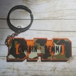 Dad (word) – Acrylic Keychain Blank (3") | Optional Sticker or UV DTF - Image 5