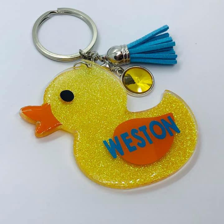 Rubber Ducky Acrylic Blank- Sticker- UV DTF (1.5 inch) - Image 5