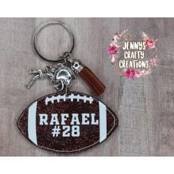 Football – Acrylic Keychain Blank (3") | Optional Sticker or UV DTF - Image 8