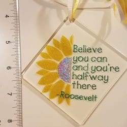 Square – Acrylic Keychain Blank (3") | Optional Sticker or UV DTF - Image 5