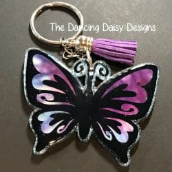 Butterfly – Acrylic Keychain Blank (3") | Optional Sticker or UV DTF - Image 4