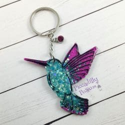 Hummingbird – Acrylic Keychain Blank (3") | Optional Sticker or UV DTF - Image 5