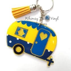 Camper – Acrylic Keychain Blank (3") | Optional Sticker or UV DTF - Image 9