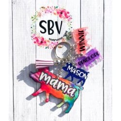 Pig – Acrylic Keychain Blank (3") | Optional Sticker or UV DTF - Image 15