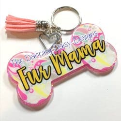Dog Bone – Acrylic Keychain Blank (3") | Optional Sticker or UV DTF - Image 4