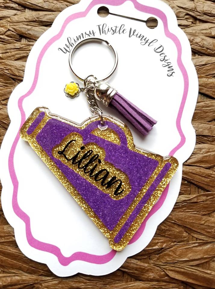 Megaphone Acrylic Blank- Sticker- UV DTF (3 inch) - Image 4