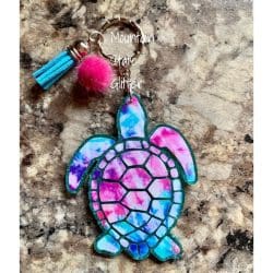 Turtle – Acrylic Keychain Blank (3") | Optional Sticker or UV DTF - Image 15