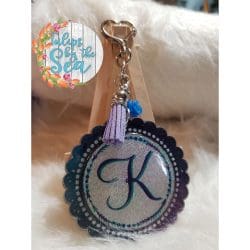 Scallop Circle – Acrylic Keychain Blank (3") | Optional Sticker or UV DTF - Image 9
