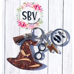 Witch Hat – Acrylic Keychain Blank (3") | Optional Sticker or UV DTF - Image 4