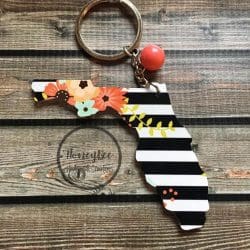 Florida – Acrylic Keychain Blank (3") | Optional Sticker or UV DTF - Image 5