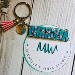 Grandma (word) – Acrylic Keychain Blank (3") | Optional Sticker or UV DTF - Image 4