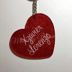 Heart – Acrylic Keychain Blank (3") | Optional Sticker or UV DTF - Image 6