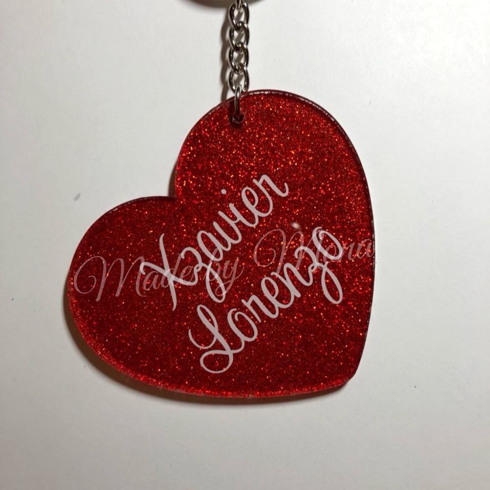 Heart Acrylic Blank- Sticker- UV DTF (3 inch) - Image 6