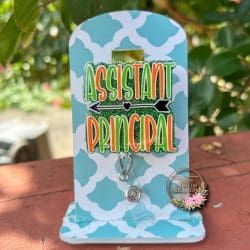 Assistant Principal – Acrylic Badge Reel Blank (2") No Hole | Optional Sticker or UV DTF - Image 3