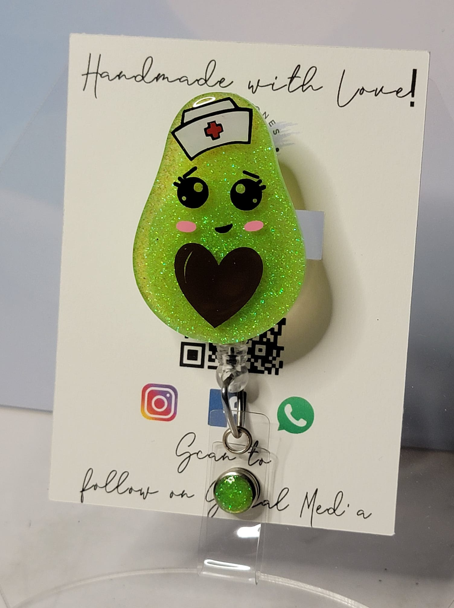 Avocado Acrylic Blank- Sticker- UV DTF (2 inch) NO HOLE - Image 5