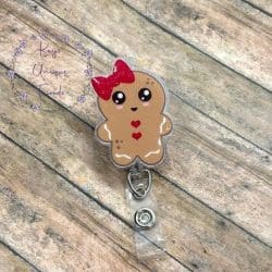 Gingerbread Baby – Acrylic Badge Reel Blank (2") No Hole | Optional Sticker or UV DTF - Image 3