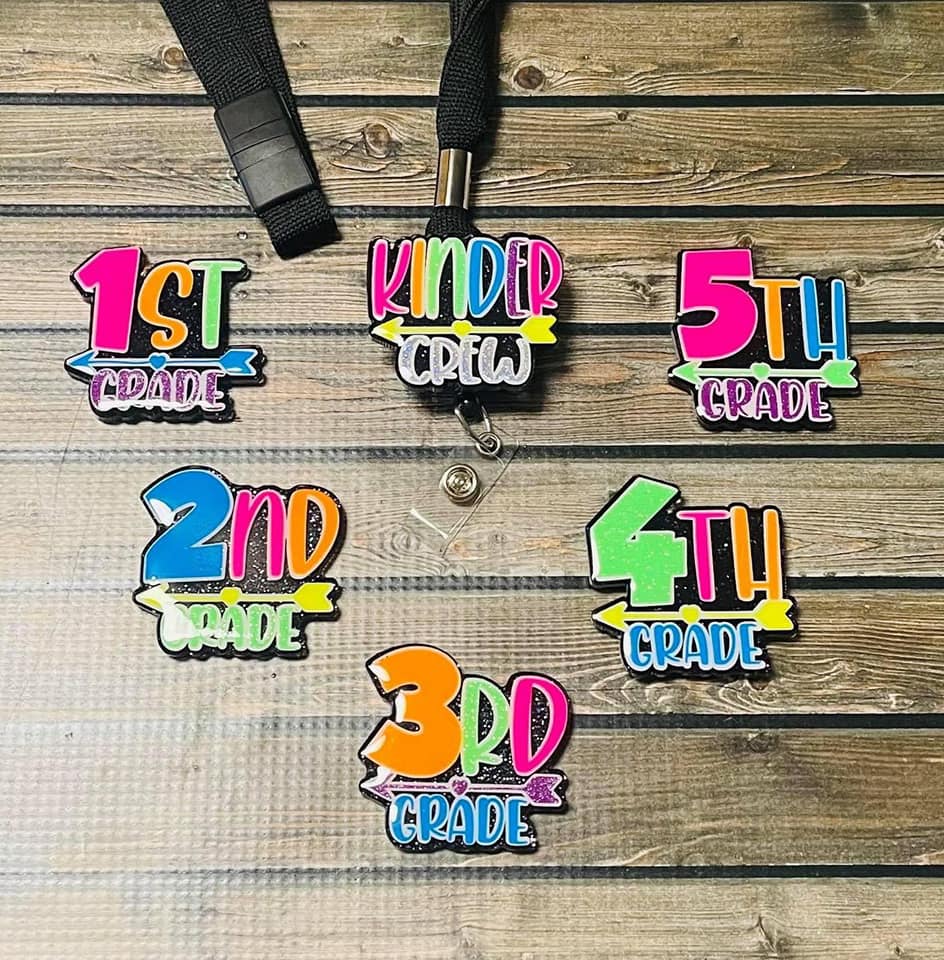 Fifth Grade Acrylic Blank- Sticker- UV DTF (2 inch) NO HOLE - Image 3