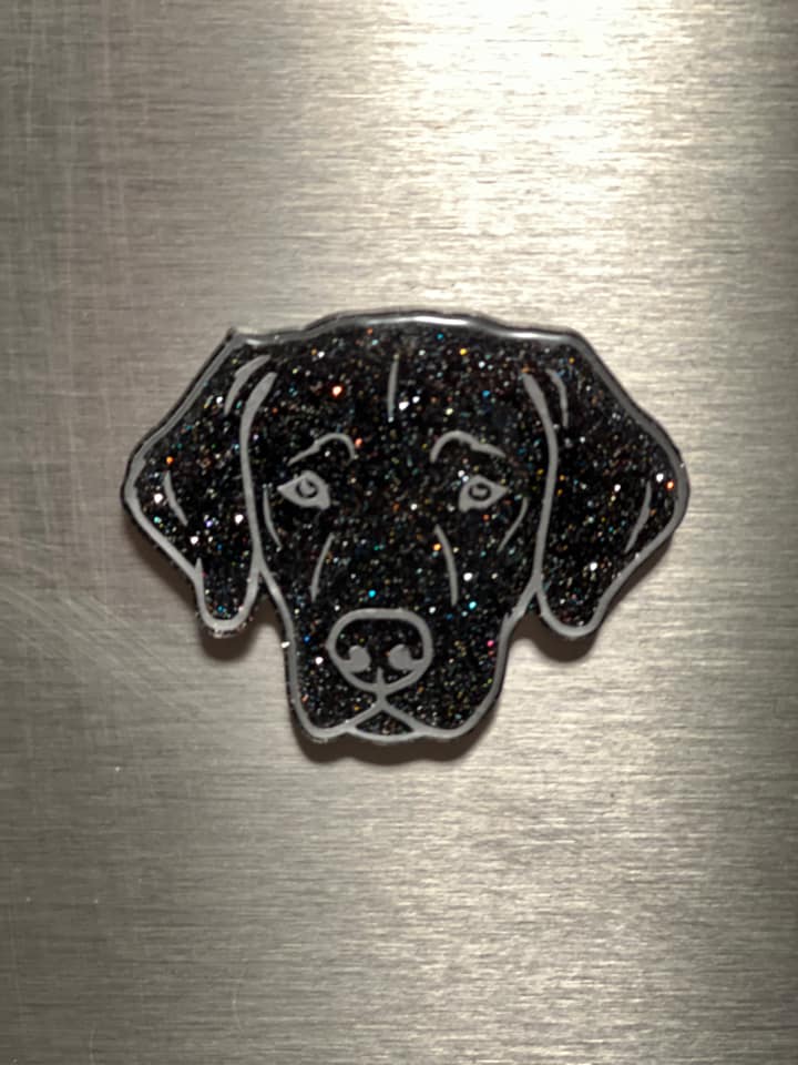 Labrador Retriever Head Acrylic Blank- Sticker- UV DTF (2 inch) NO HOLE - Image 3