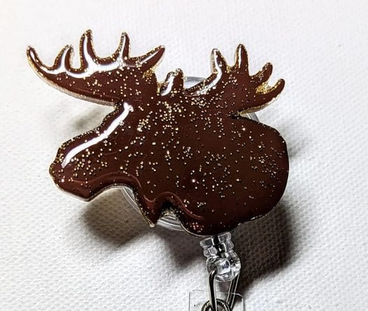 Moose Head acrylic blank (2 inch) NO HOLE - Image 3