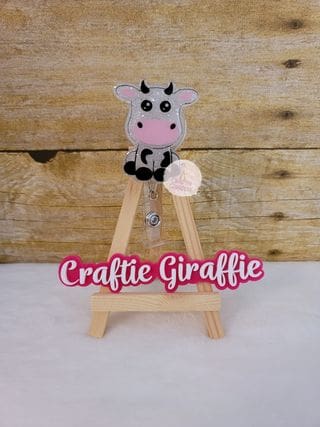 Sitting Cow Acrylic Blank- Sticker- UV DTF (2 inch) NO HOLE - Image 7